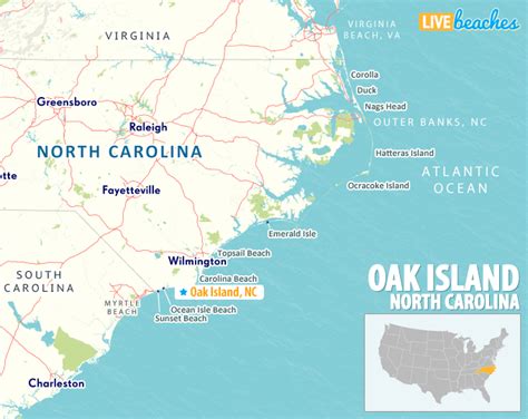 Benefits of using MAP Oak Island North Carolina Map